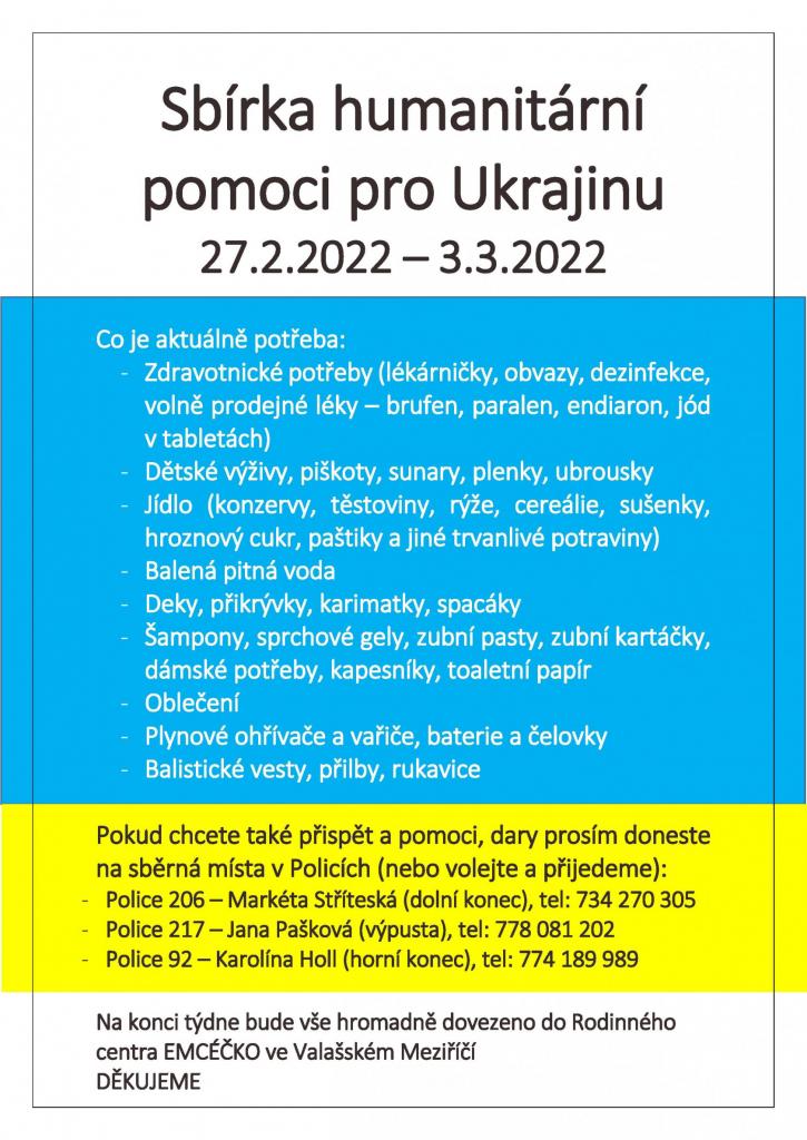 Humanitární pomoc pro Ukrajinu